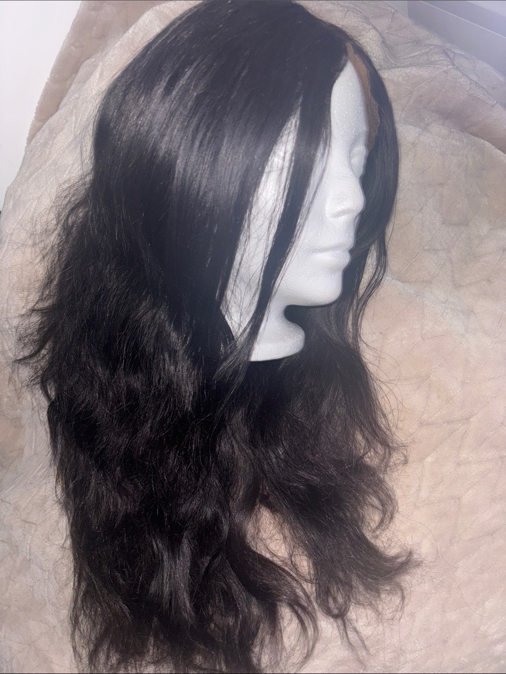 Human hair wig 12”